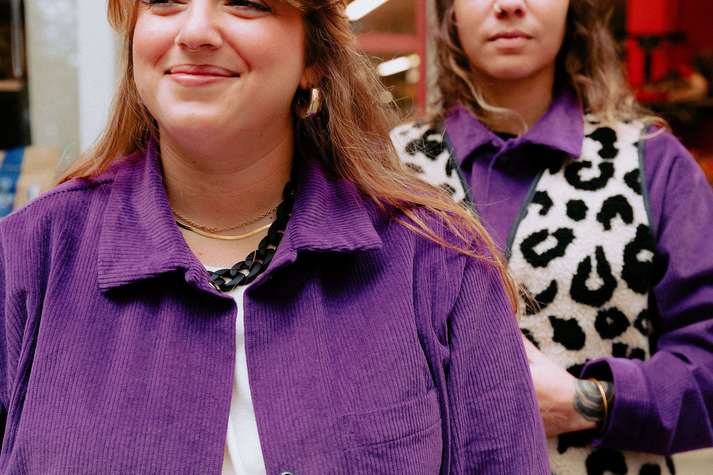 Veste Otis velours violet