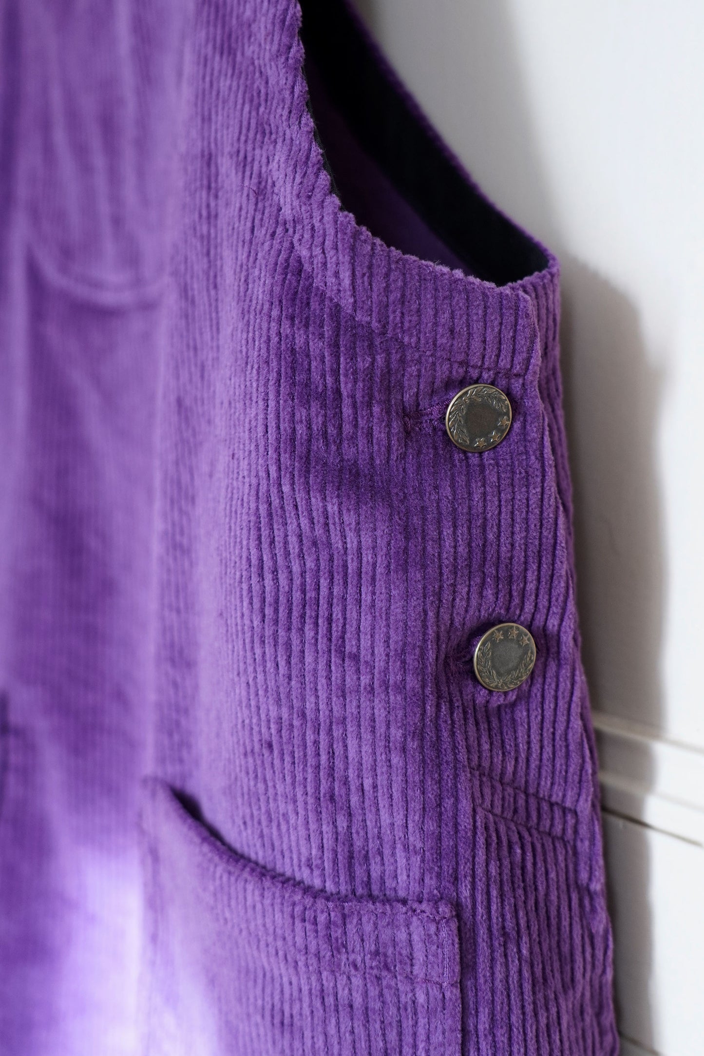 Salopette Joséphine - Velours violet
