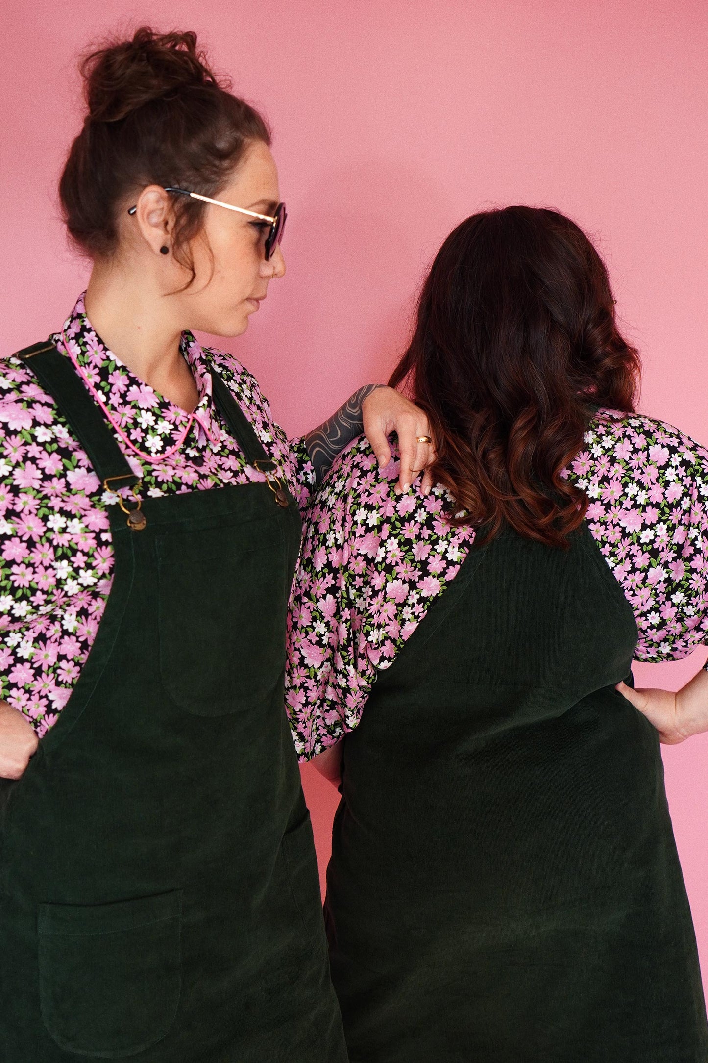 Salopette Joséphine - Velours vert *