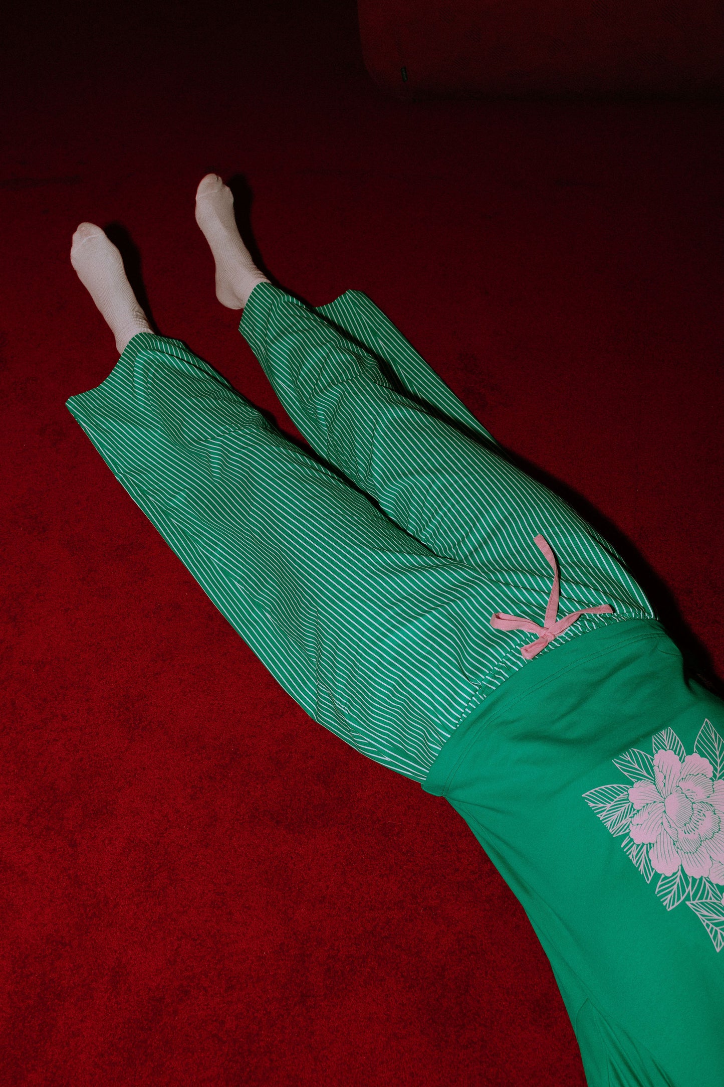 Pantalon Raymond - Rayé vert