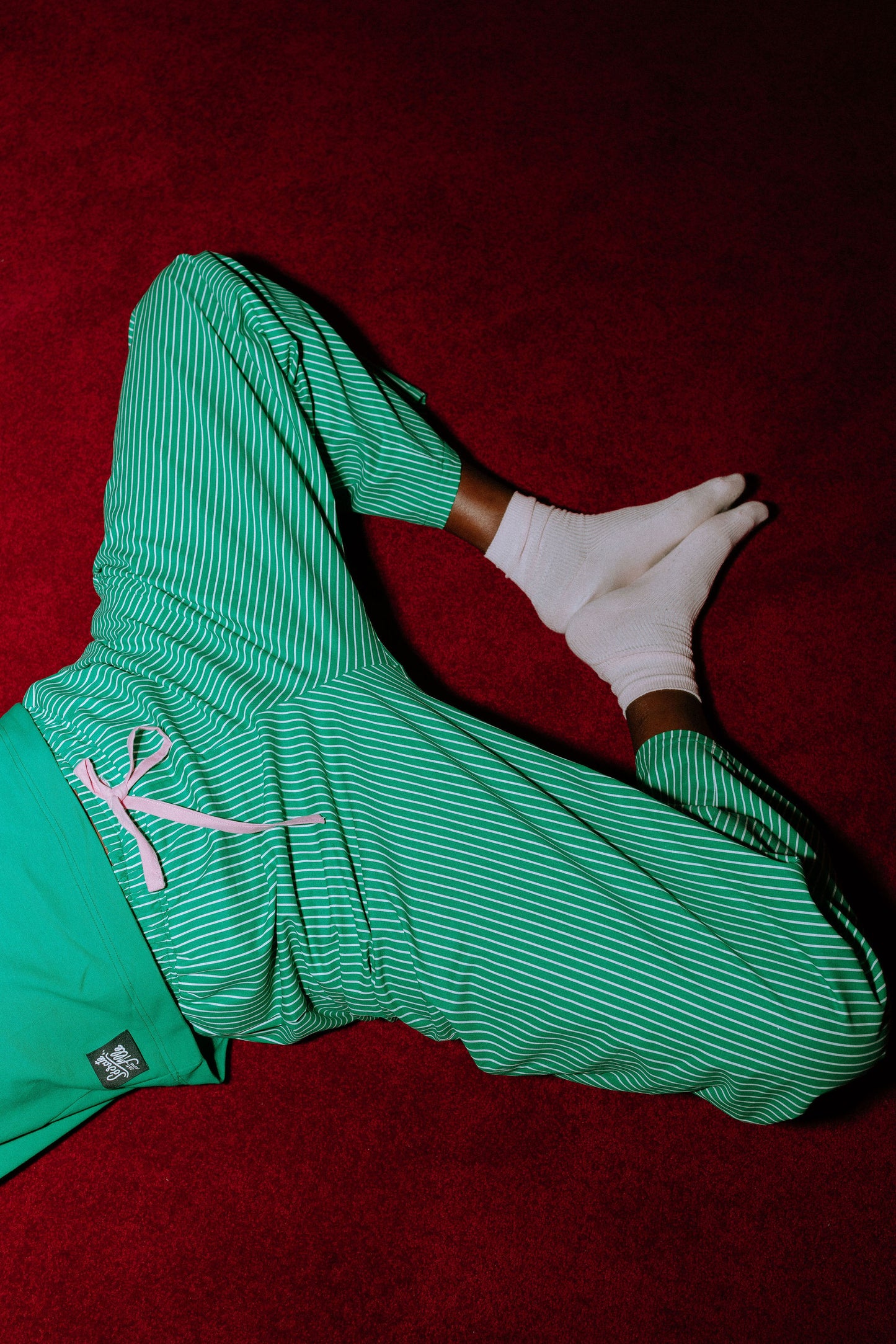 Pantalon Raymond - Rayé vert