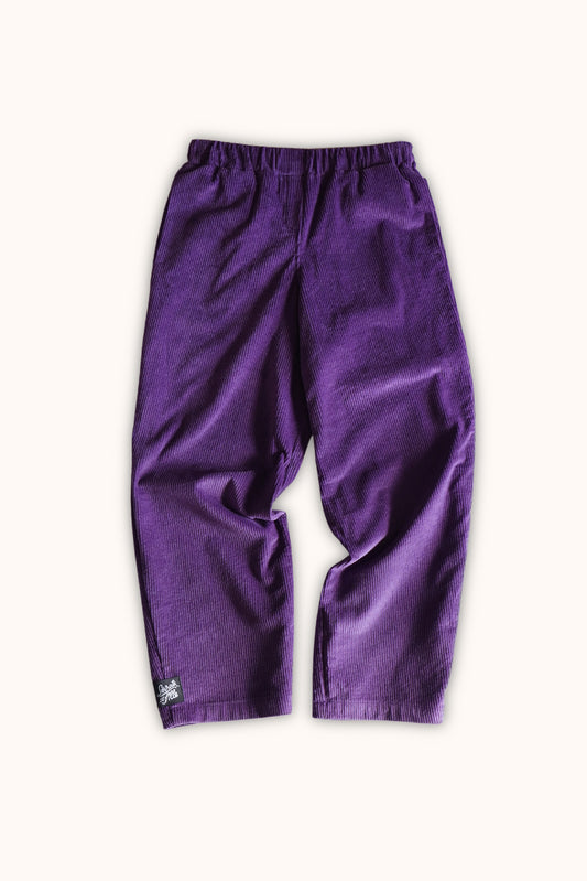 Pantalon Raymond d'hiver - velours violet