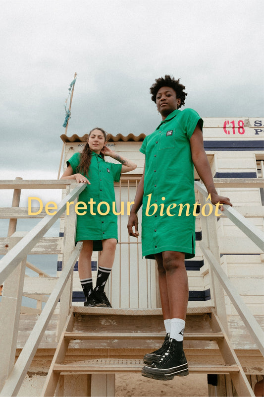 Robe Nina - denim vert