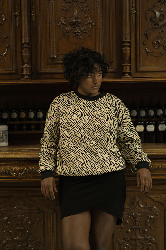 Sweat Louison - zèbre *